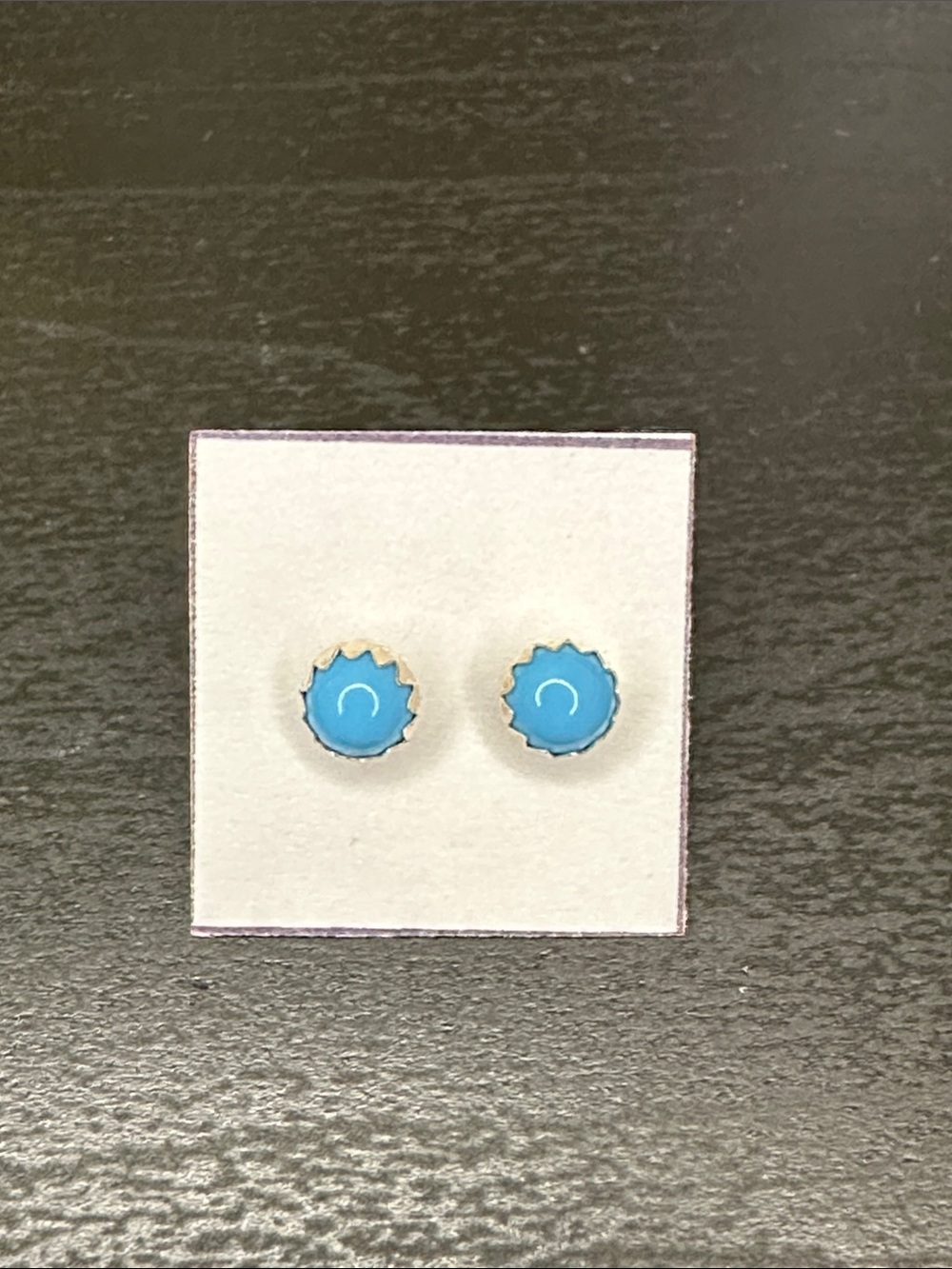 Turquoise 925 Sterling Silver Stud Earrings